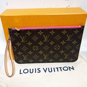 Authentic Louis Vuitton Limited Edition Ramages Neverfull MM Pochette / Clutch